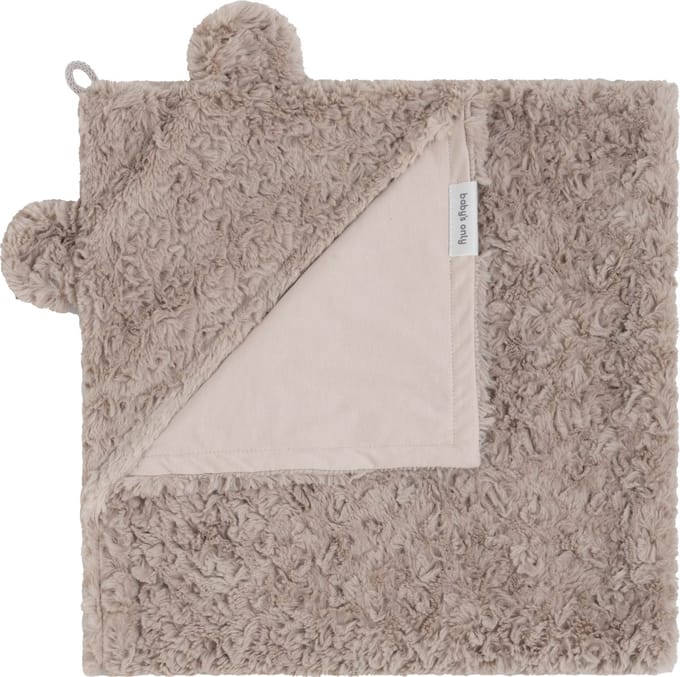 Baby's Only Wikkeldeken Snow - met oortjes - Taupe - 75x75 cm