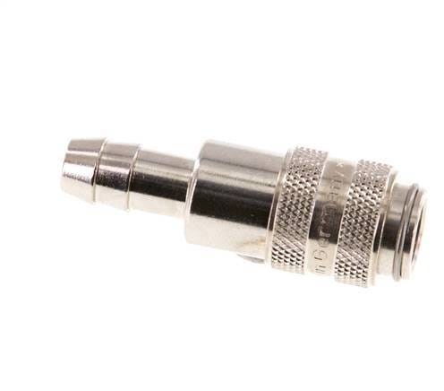 Vernikkeld Messing DN 5 Luchtkoppeling Snelkoppeling 8 mm Slangpilaar Double Shut-Off