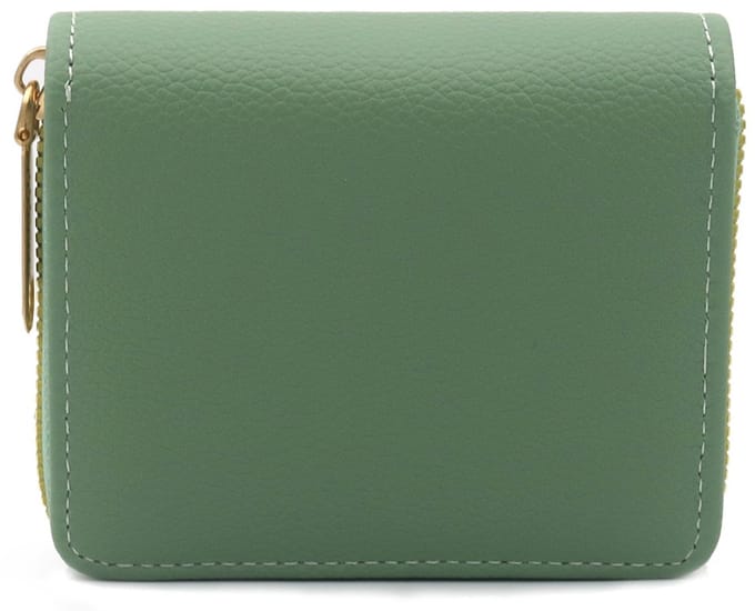 Portemonnee - PU - groen - 11x9x2,5 cm