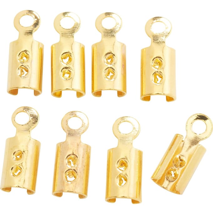 Verbindingsdop, 8x3mm, 8 stuks - verguld