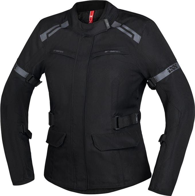 IXS Evans-ST 2.0 Waterdichte Dames Touring Zwart Textiele Motorjas - Jas