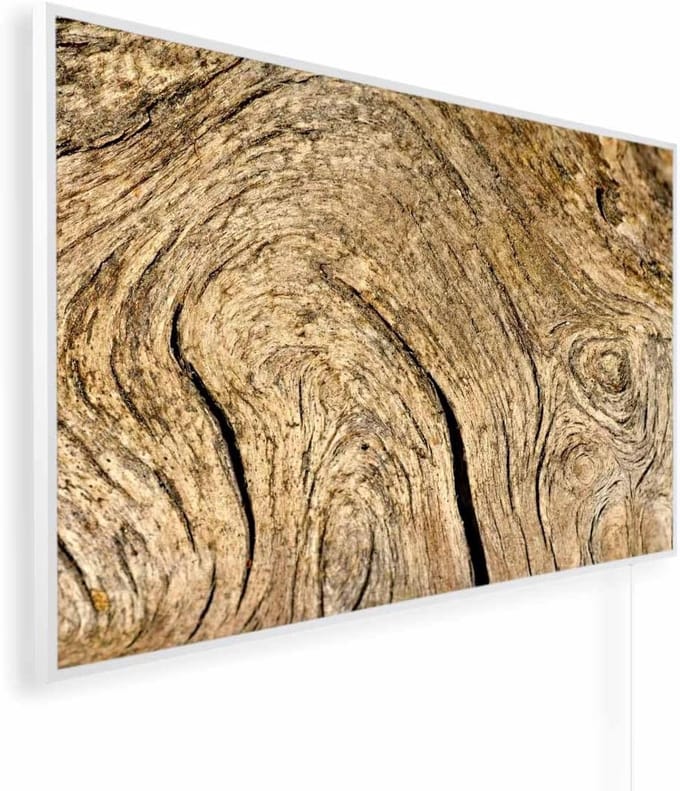 Infrarood Verwarming - Design Paneel - Bijverwarmen Ruimte - Ultra Vlak Element - 600 Watt - Wit Frame