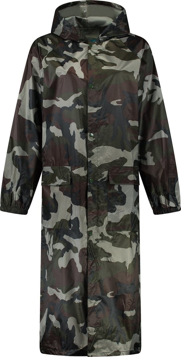 JC Blue Trenchcoat – Camouflage – Regenjas dames – Regenjas Heren - waterdicht - Maat M