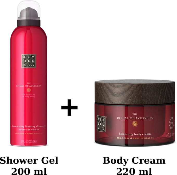Rituals - Ayurveda - Duo Set - Shower Gel 200 ml + Body Cream 220 ml