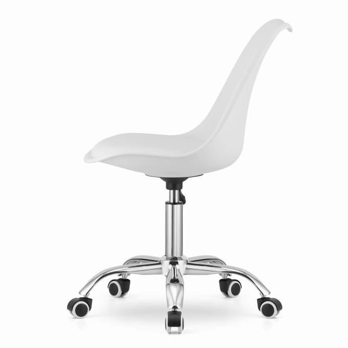 Chaise de bureau - VIKING CHOICE - ALBA - Réglable en hauteur - Blanc - Design contemporain