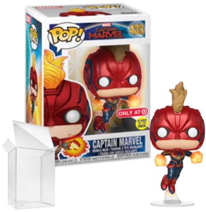 Funko Pop! Marvel: Captain Marvel (Flying) (Glow in the Dark) - #433 Target Glow in the Dark Exclusive
