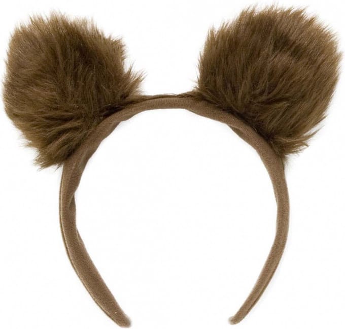 Verkleed Beren oren diadeem - bruin - pluche - carnaval verkleed oren - haarband - bruine beren