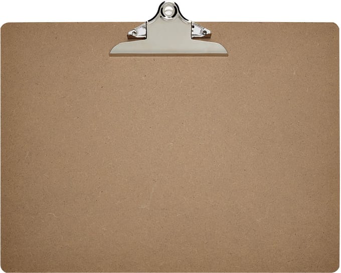 6x Klembord MAUL Classic A3 dwars hardboard - set 6 stuks