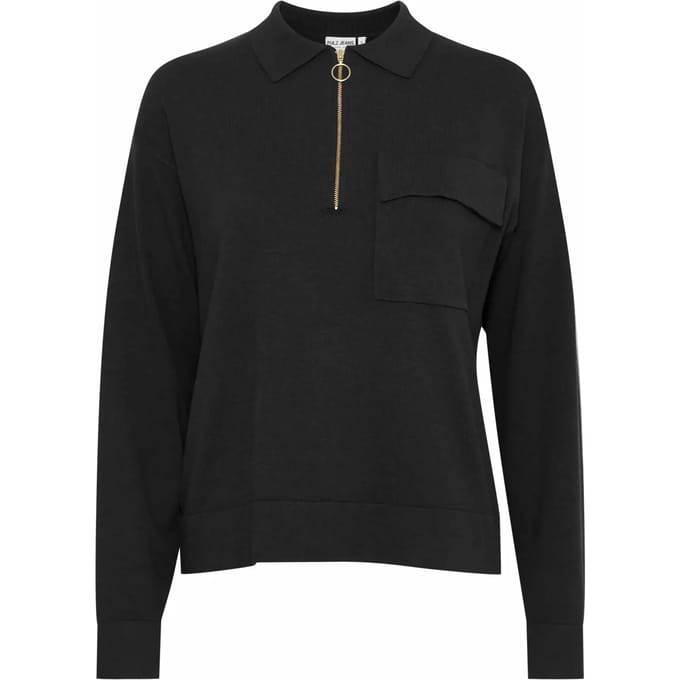 Dames polo met rits Pulz Jeans Sara