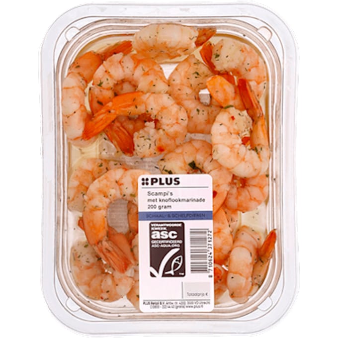 Scampi's met Knoflookmarinade