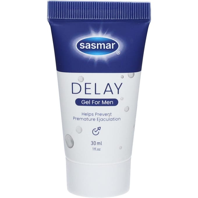 Sasmar Vertragingsgel voor Mannen – Waterbasis Glijmiddel – Langdurig Genot, Controle & Uithoudingsvermogen – 30 ml
