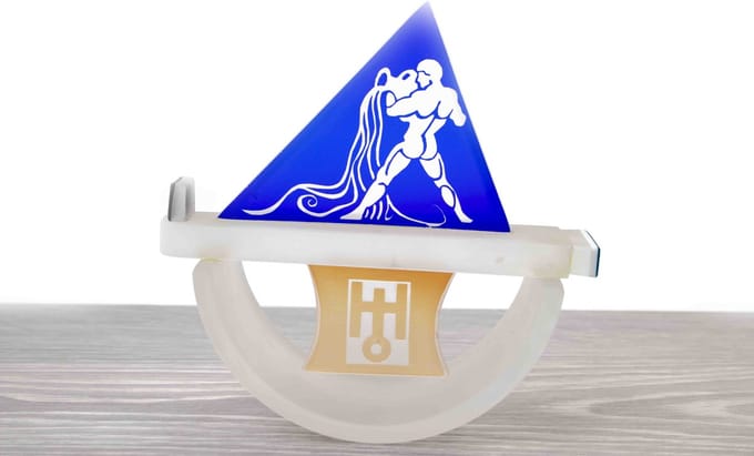 Glasbeeldje - Glazen beeldje - Luxe Cadeau - Sterrenbeeld Waterman glazen object