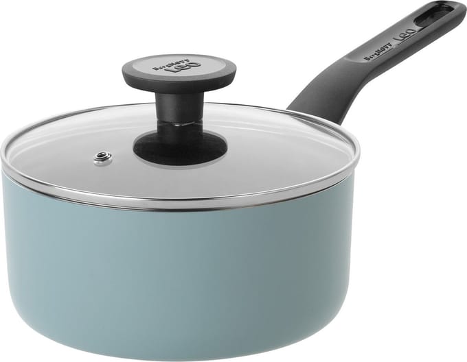 Sauspan antikleef met deksel Slate 18cm - Blauw - PFAS-vrij