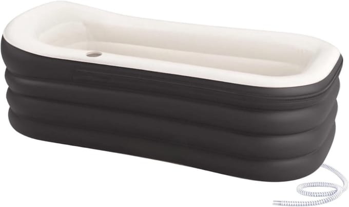Zyrex® Jacuzzi Opblaasbaar - Jacuzzi - Grijs - 89cm x 89cm x 56cm