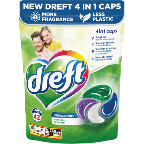 DREFT Wasmiddel Capsules Ultimate Care - 42 stuks