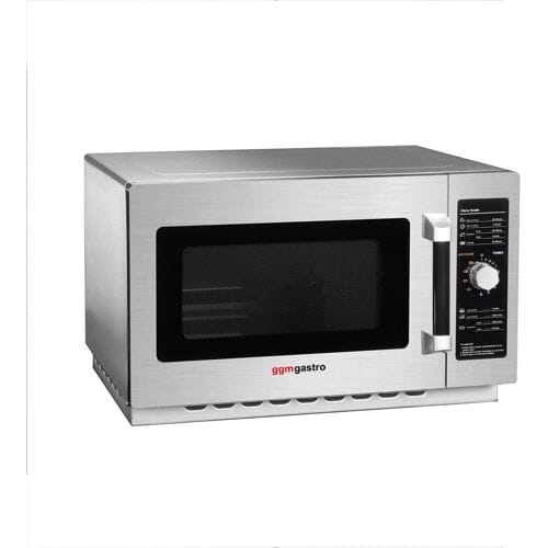 GGM Gastro Magnetron - 34l - 1kW - Mechanisch zilver