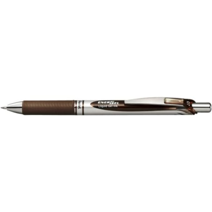 Gelschrijver pentel bl77 energel medium bruin