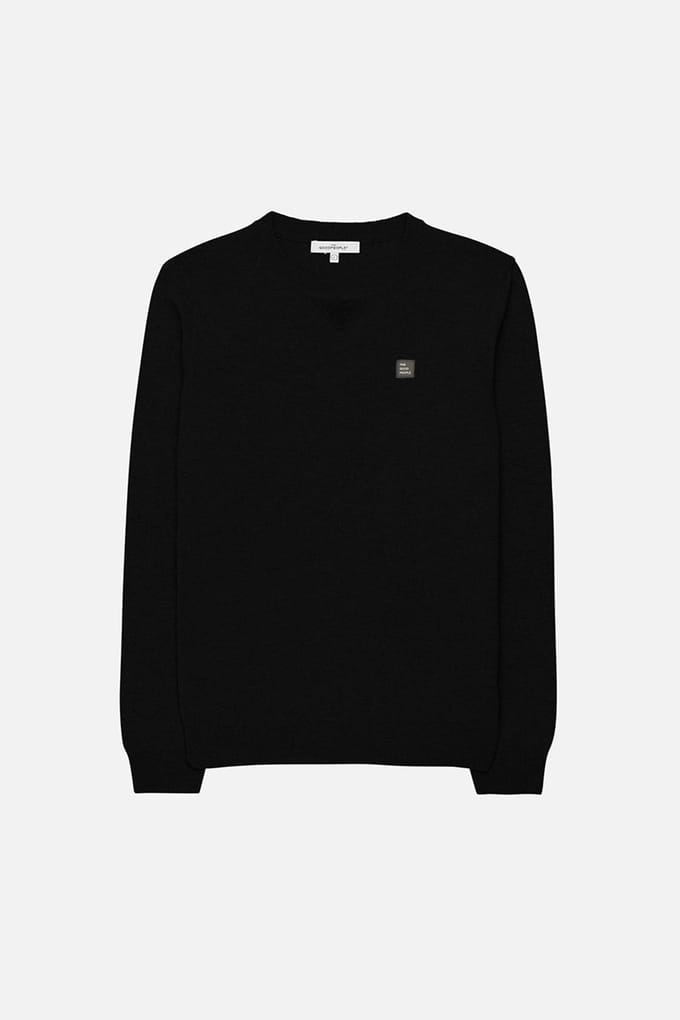 The Goodpeople Klogo Knitwear Black Größe: S | Pullover Outlet | Herren | Schwarz