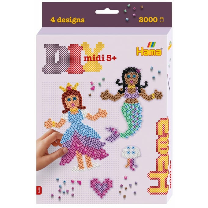 Hama - Strijkkralen Set - 3D Prinsessen & Zeemeerminnen - 2000 Delig