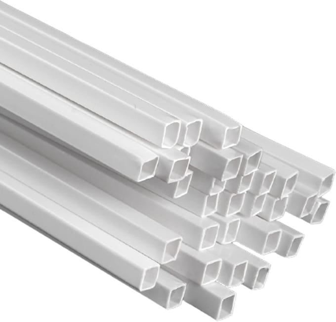 Plastic Buizen - Vierkante Staven - Modelbouw Projecten - Duurzaam ABS Materiaal - 500 mm Lengte - Wit
