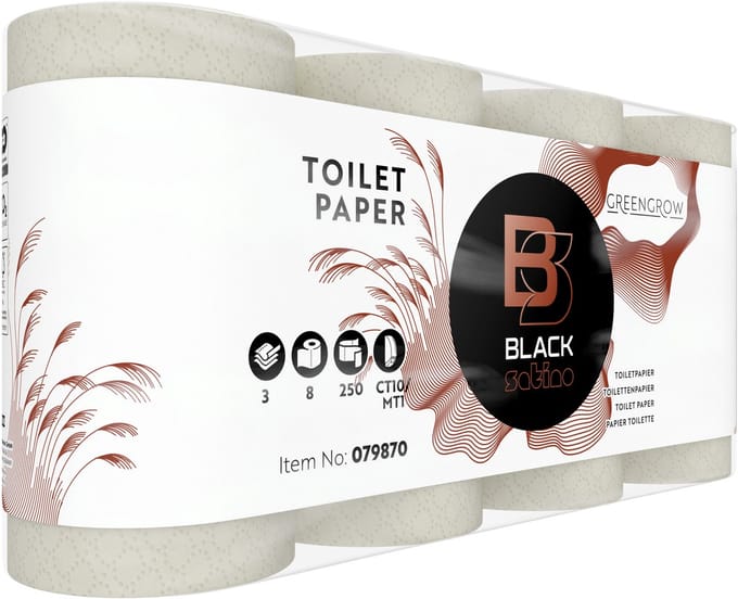 BlackSatino - Toiletpapier blacksatino greengrow ct10 3laags | 5 stuks