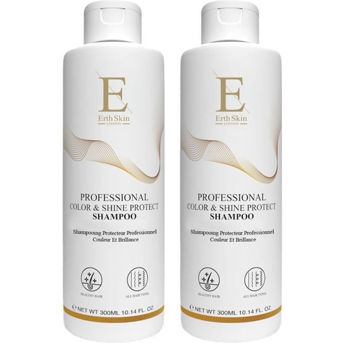 ErthSkin London 2 x Professionele Kleur- & Glansbeschermende Shampoo 300 ml