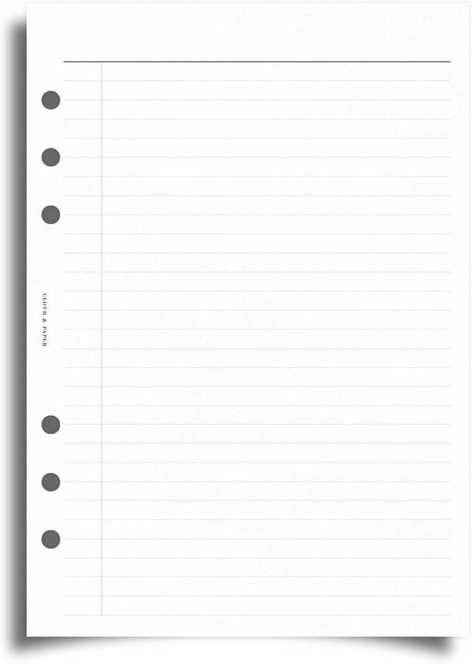 Planner Inzetsels - Takenlijst Vullingen - Dagelijkse Planning - Minimalistisch Ontwerp - A5 Formaat - Wit
