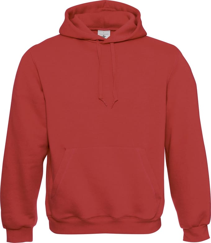Hooded Sweatshirt B&C Collectie maat S Rood