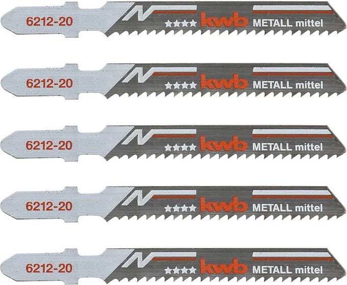 kwb 621225 Decoupeerzaagbladen, metaalbewerking, bi-metaal, 5x middel 5 stuk(s)