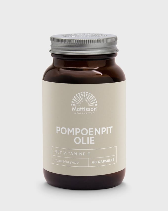 Mattisson - Pompoenpitolie met vitamine E - 1000mg - 60 capsules