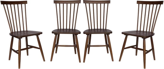 sweeek - Set van 4 hevea houten barstoelen, romie, b 50,8 x d 44,2 x h 90cm