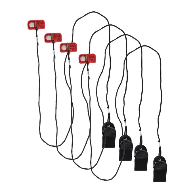 4 STuks Loopband Noodstop Schakelaar met Magneet Loopband Veiligheidsclip Fitness Accessoire Sleutel black