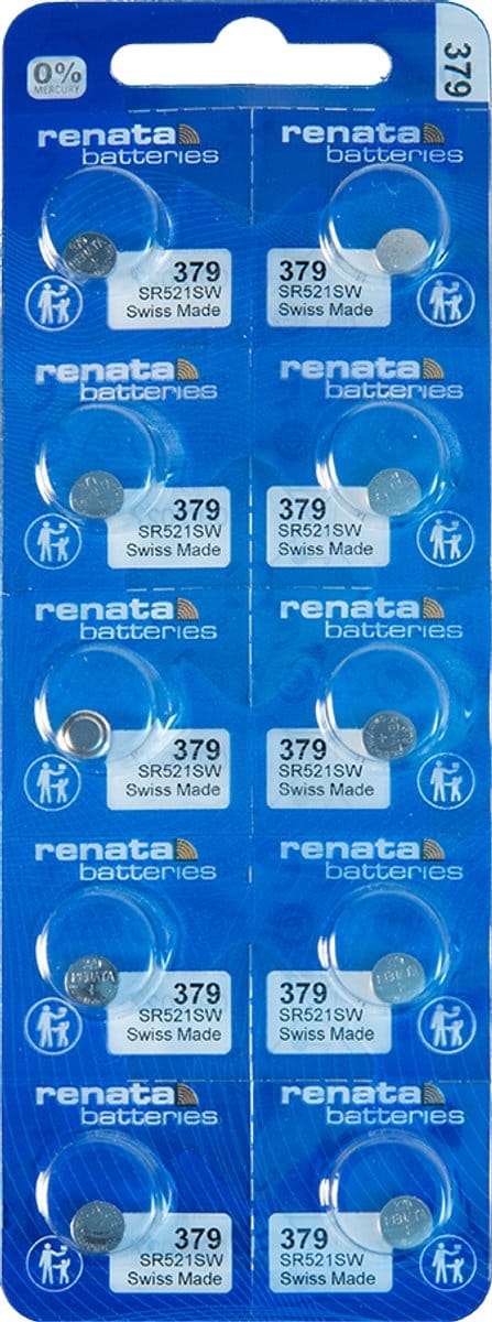 Renata – 379 MP CE – Knoopcel batterij – 10 stuks