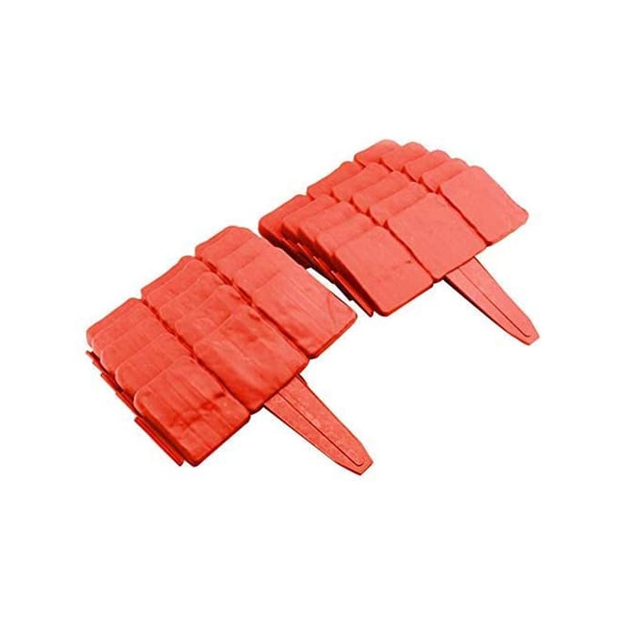 10 stuks Landschapsafboording Rand Plastic Tuinhek Gazon Decoratieve Rand oranje