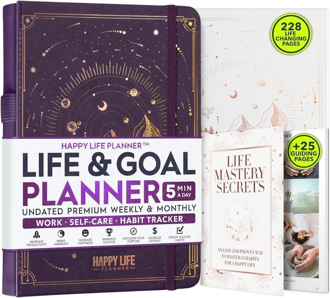 Levensdoel Planner - Transformeer je leven in 12 maanden met een gedetailleerde levensplanner en gewoontetracker