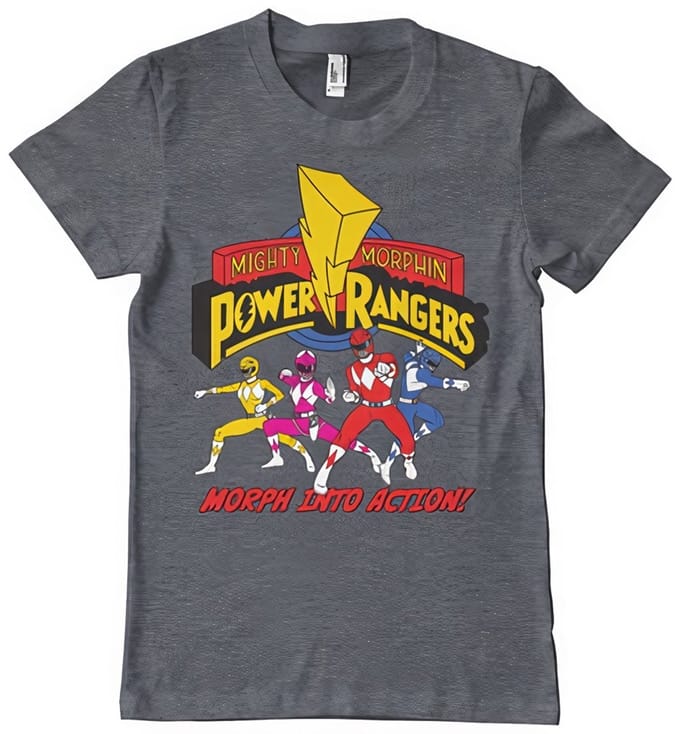 Power Rangers Morph Into Action -T-shirt