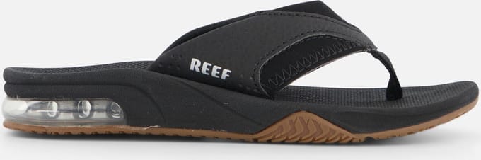 Reef Kids Fanning Jongens Slippers - Zwart - Maat 31