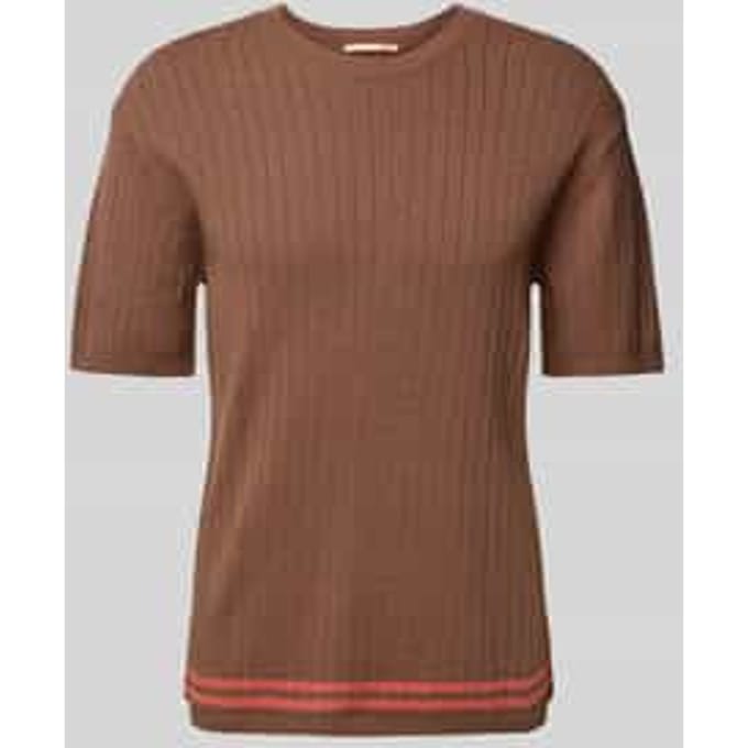 Gebreid shirt met ronde hals