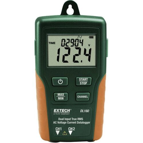 Extech DL160 DL160 Multidatalogger Te meten grootheid Stroomsterkte, Spanning 10 tot 600 V/AC 10 tot 200 A