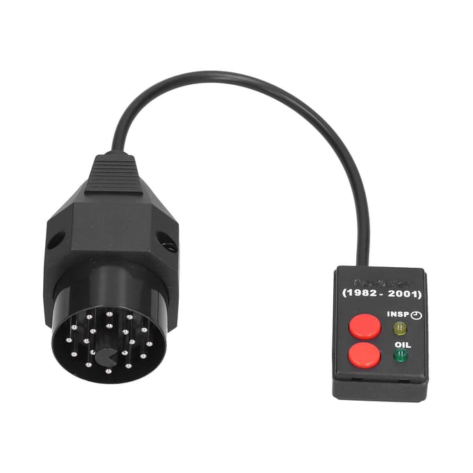 Outil de Réinitialisation du Voyant d'Inspection de Service d'Huile Prise 20 Broches Remplacement pour Série 3 5 7 E30 E36 E34 E39 E38 black