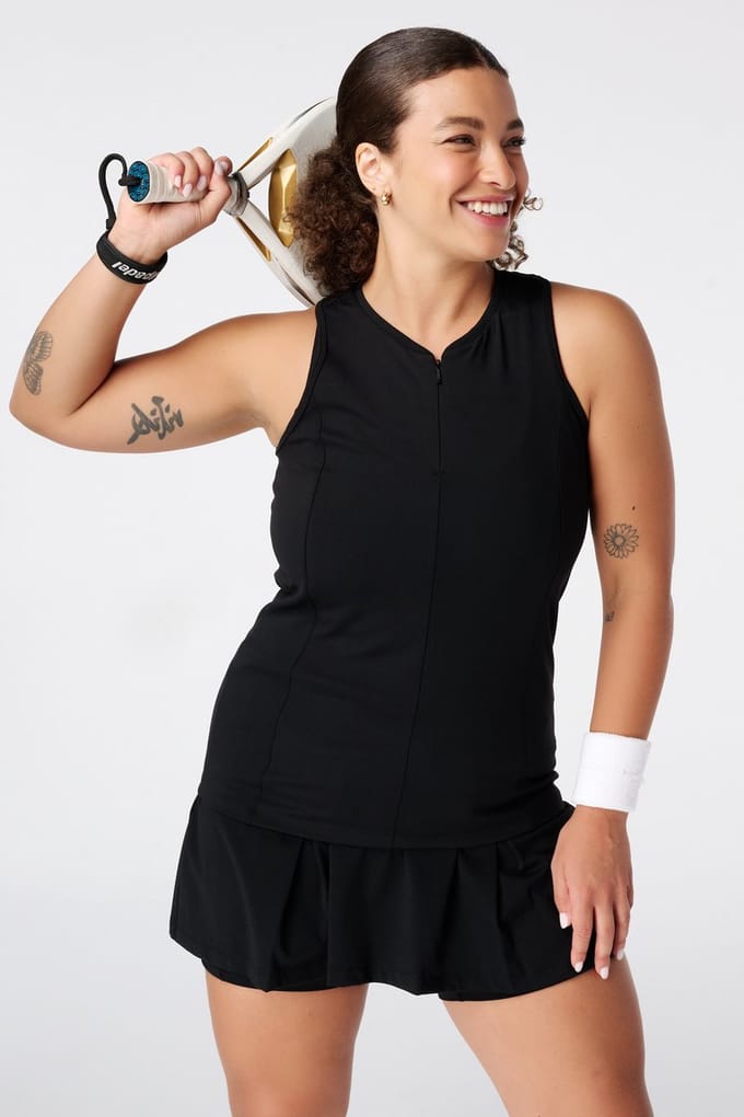 MS Mode Sportswear Sport singlet met ritssluiting