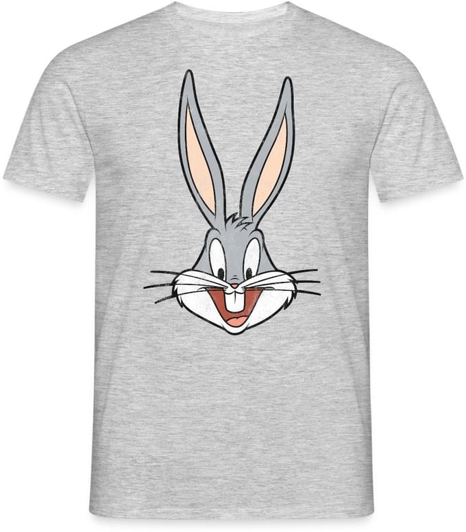 Looney Tunes Bugs Bunny Distressed T-Shirt Heren