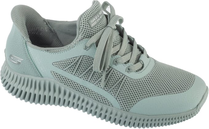 Skechers Slip-Ins: Bobs Geo Lite - Divine Pace, Vrouwen, Groen, Sneakers, maat: 38