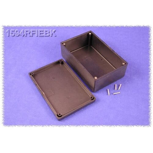 Hammond Electronics 1594RFIEBK Universele behuizing 167 x 107 x 65 ABS Zwart 1 stuk(s)