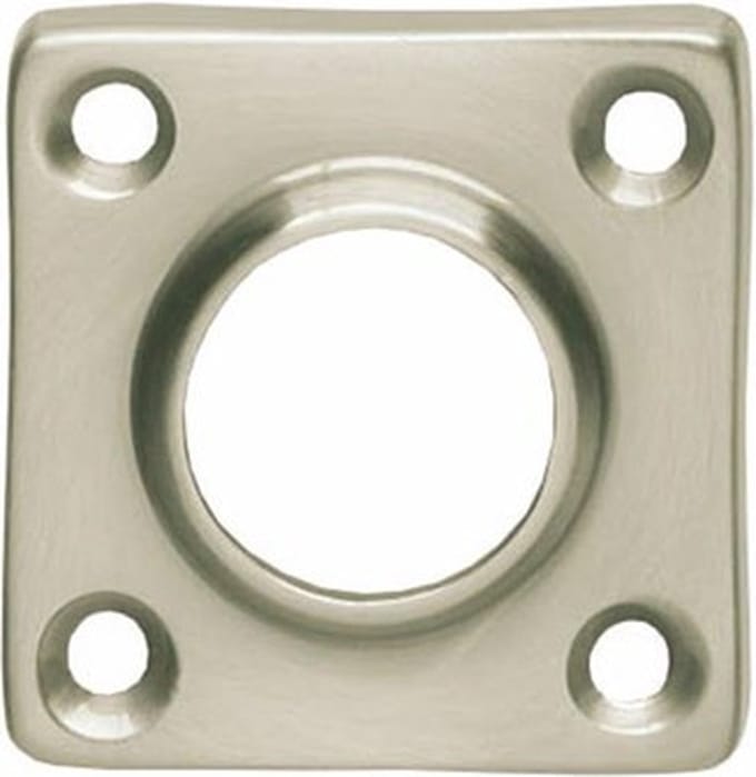 INTERSTEEL Rozet vierkant nikkel mat