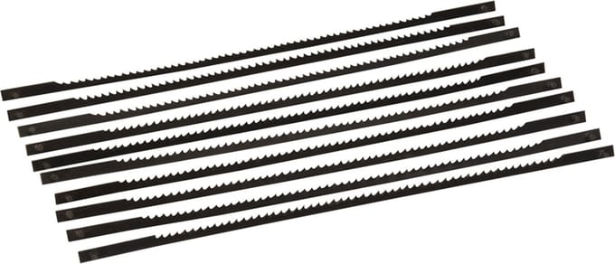 Silverline Figuurzaagbladen - Gehard Carbon Staal - 130 mm - 14 TPI - 10 stuks