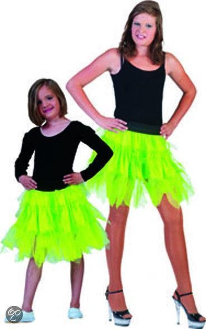 Petticoat neon groen Lili kind
