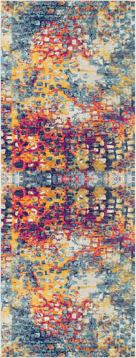 SURYA Amaya vloerkleed modern abstract meerkleurig geel