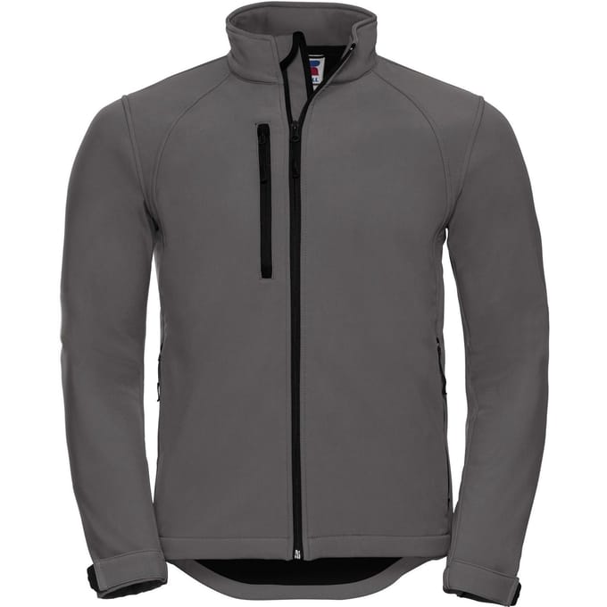 Russell Heren waterbestendig & winddicht Softshell-jasje (Titanium)
