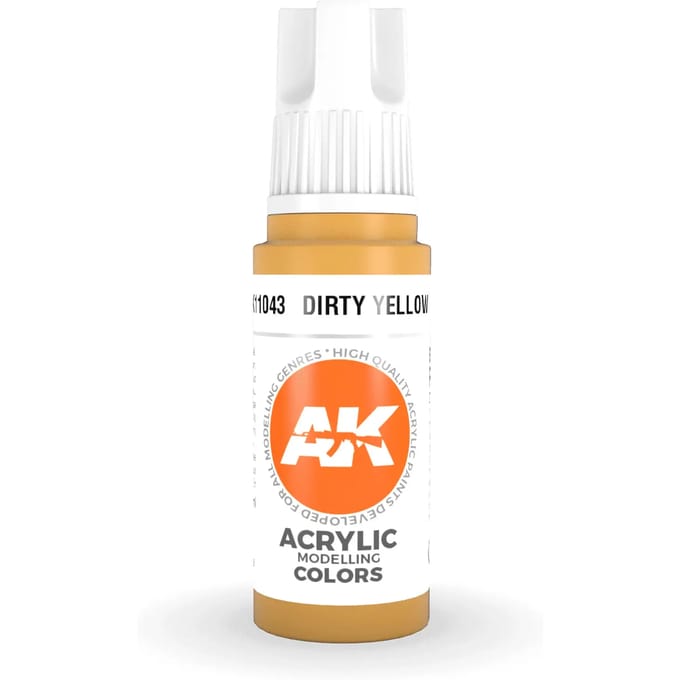 Dirty Yellow Acrylic Modelling Color - 17ml - AK-11043